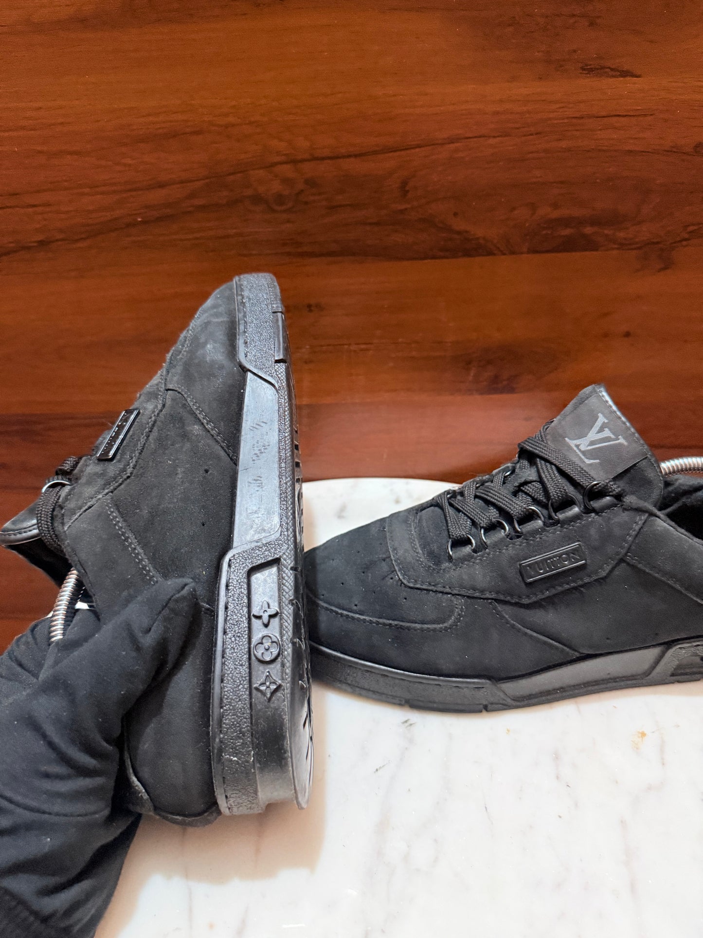 Louis Vuitton Riviera Suede Low-Top Sneakers