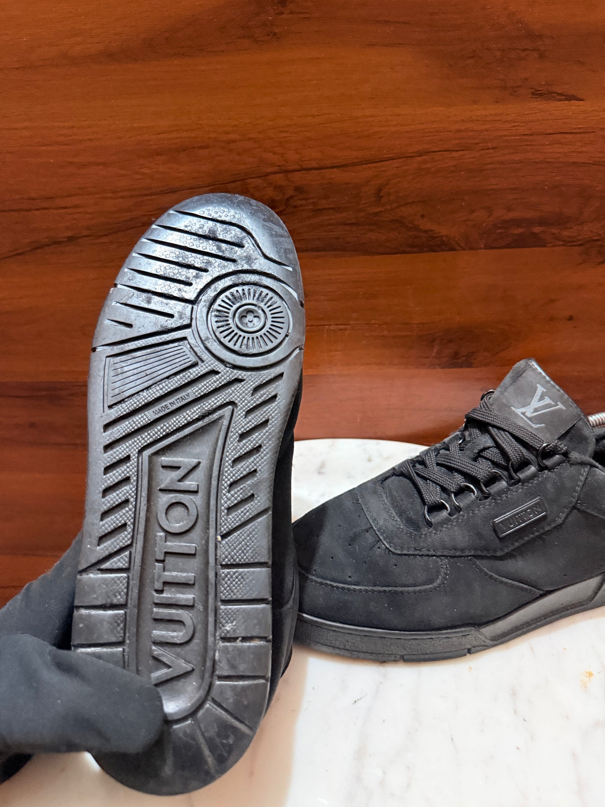 Louis Vuitton Riviera Suede Low-Top Sneakers