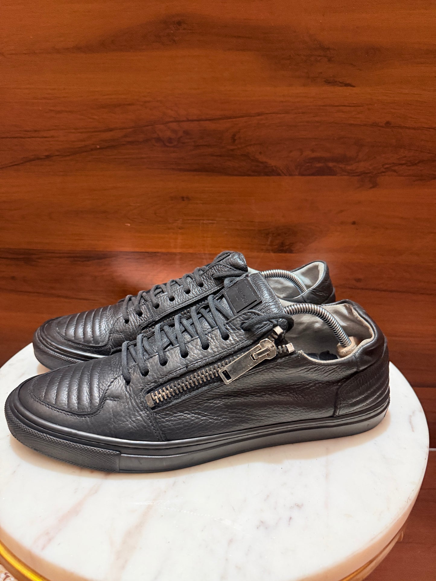 Antony Morato Side-Zip Leather Sneakers
