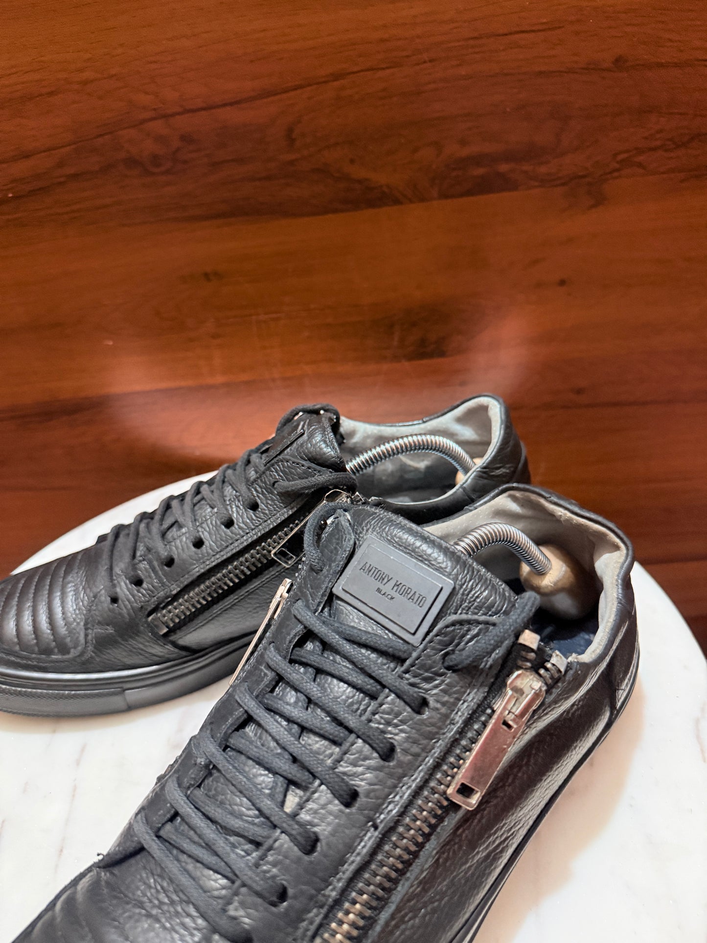 Antony Morato Side-Zip Leather Sneakers