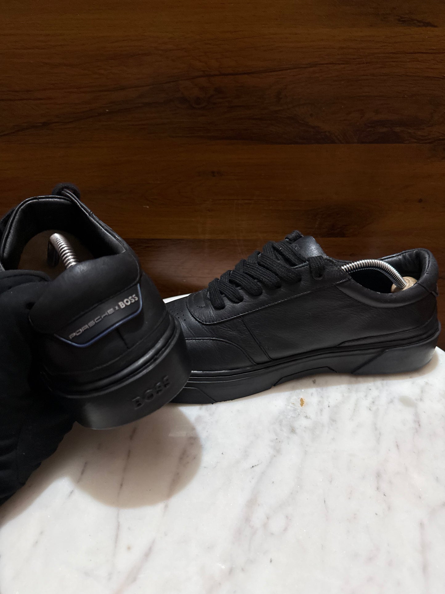 Porsche x BOSS Leather Low-Top Sneakers