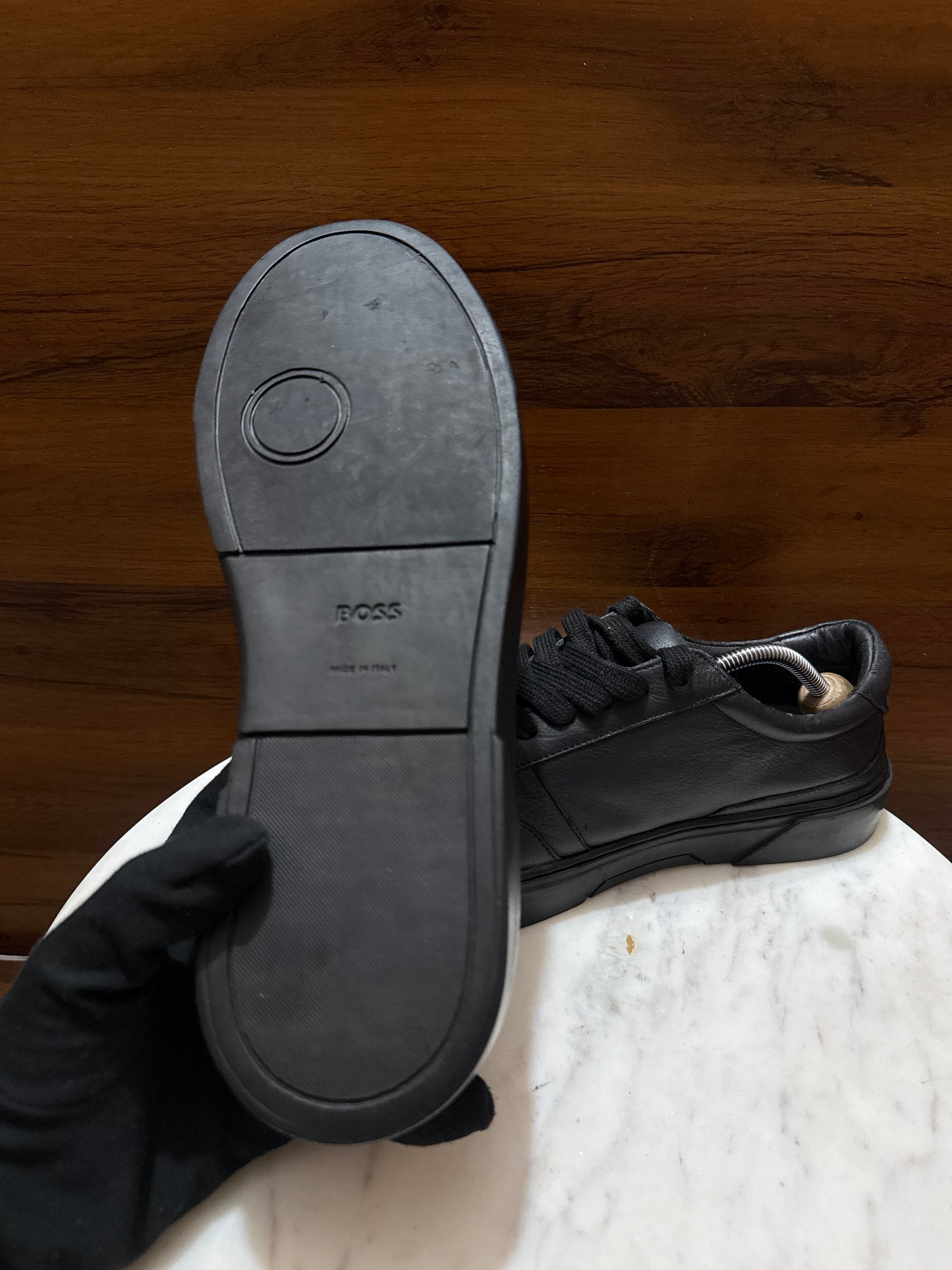 Porsche x BOSS Leather Low-Top Sneakers