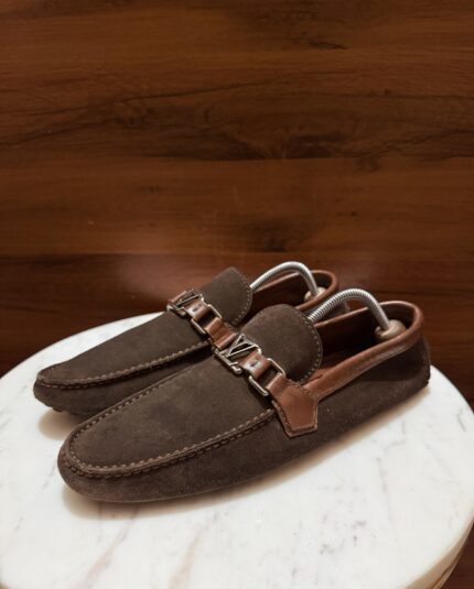 Louis Vuitton – Hockenheim Suede Driving Shoes "Moka Brown"