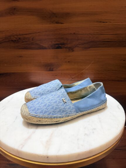 Michael Kors – Kendrick Monogram Canvas & Leather Espadrille Flats