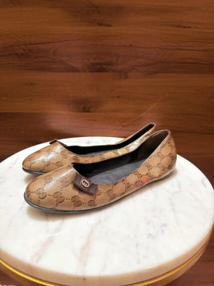 Gucci – GG Crystal Monogram Ballet Flats