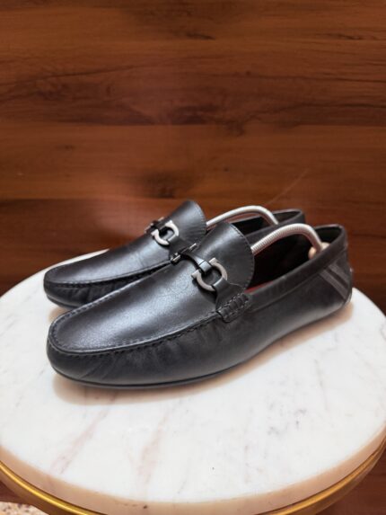 Rosso Brunello – Smooth Leather Gunmetal Bit Driving Shoes