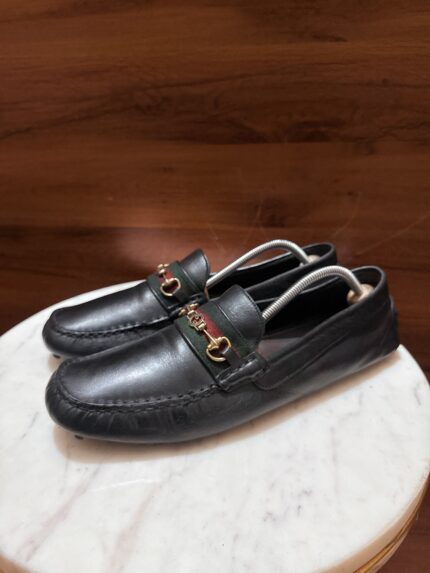 Gucci – Web Ribbon Horsebit Driving Shoes