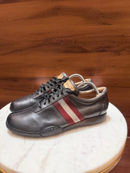 Bally – Heritage Bally Stripe Leather Low-Top Luxury Sneakers